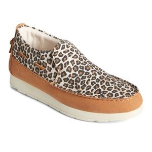 Sperry Women's Moc-Sider Cheetah Slip On